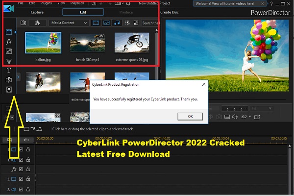CyberLink PowerDirector 2022 Crack Key Download Free